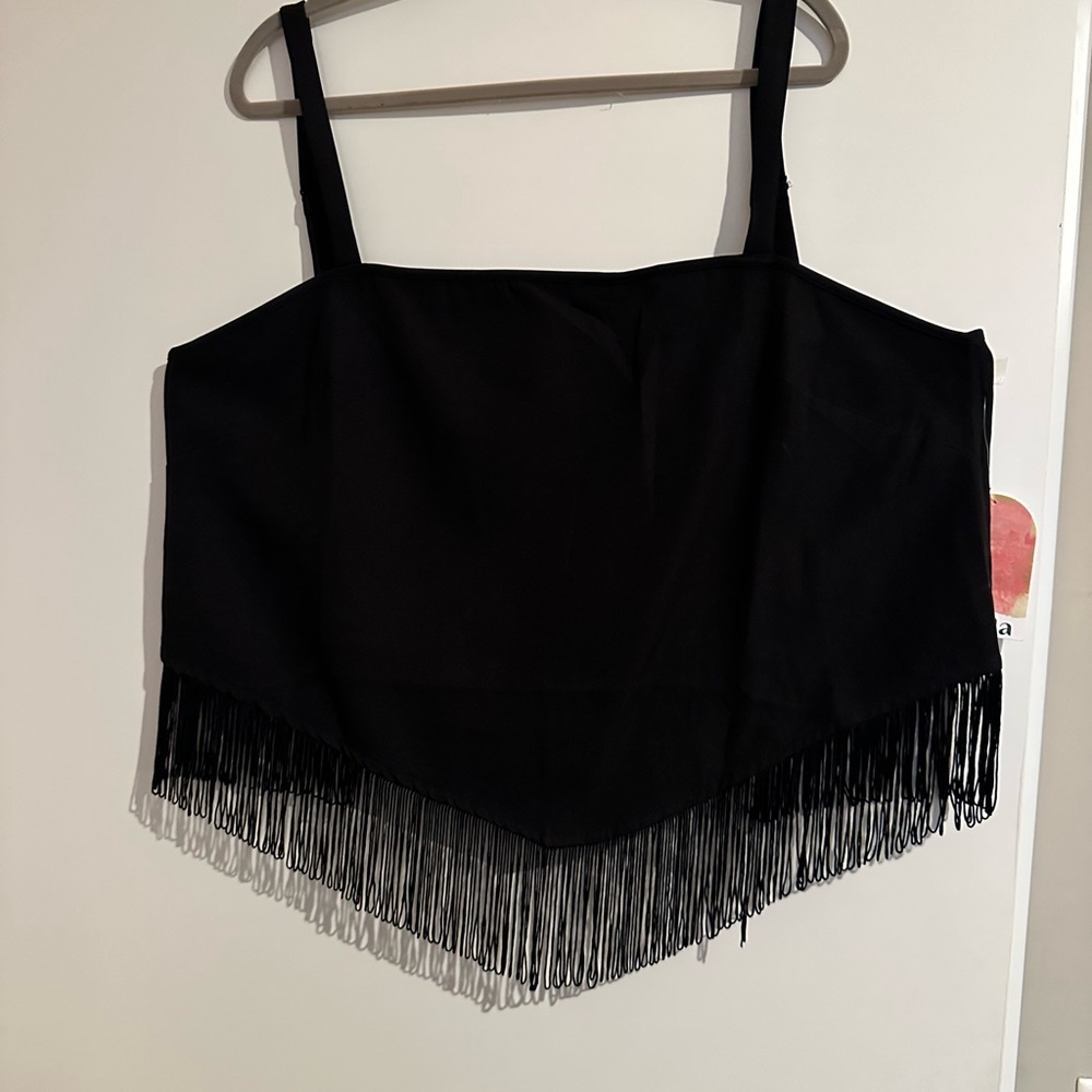 Arula / Alter’d State Black Fringe Top